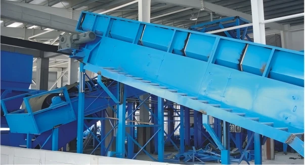 Inclined Apron Conveyor for Municipal Solid Waste and Hazardous Waste Inclined Apron Conveyor for Municipal Solid Waste and Hazardous Waste